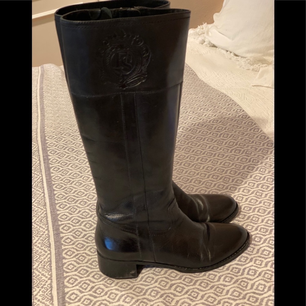 Franco Sarto Christie Riding Boot Black Leather​​​​​​​​​​ - Picture 3 of 14